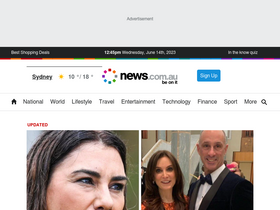 'news.com.au' screenshot