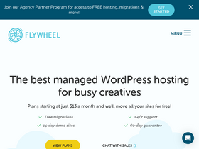 'getflywheel.com' screenshot