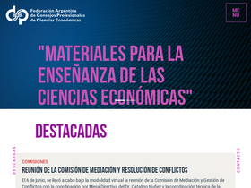 'facpce.org.ar' screenshot