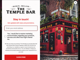 'thetemplebarpub.com' screenshot