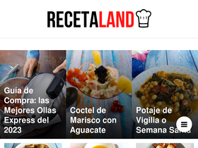 'recetaland.com' screenshot