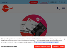 'edenred.sk' screenshot