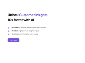 Insight7 - Harness AI to distill customer feedback into actionable product and marketing insights.