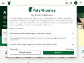 'pets4homes.co.uk' screenshot