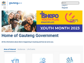 'gauteng.gov.za' screenshot