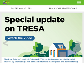 'reco.on.ca' screenshot