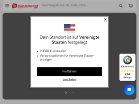 'meinarztbedarf.com' screenshot