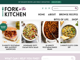 'forkinthekitchen.com' screenshot