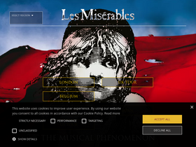 'lesmis.com' screenshot