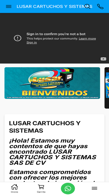 lusarcartuchosysistemas.com