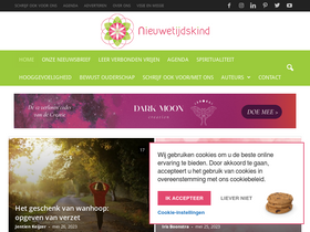 'nieuwetijdskind.com' screenshot