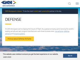 'gknaerospace.com' screenshot