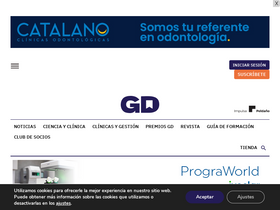'gacetadental.com' screenshot