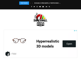 'dancehallarena.com' screenshot