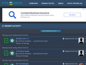 'fm-arena.com' screenshot