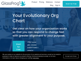 'glassfrog.com' screenshot