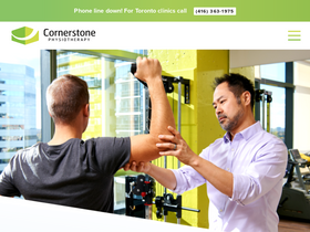 'cornerstonephysio.com' screenshot