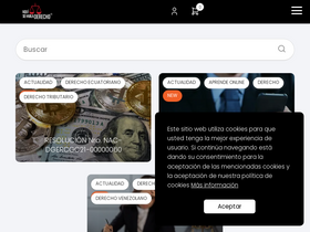 'aquisehabladerecho.com' screenshot