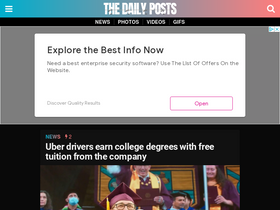 'thedailyposts.com' screenshot