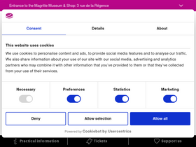 'fine-arts-museum.be' screenshot