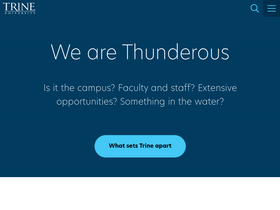 'trine.edu' screenshot