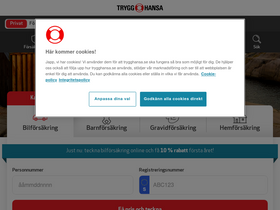 'trygghansa.se' screenshot