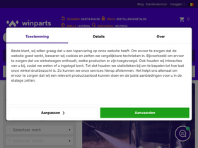 'winparts.be' screenshot