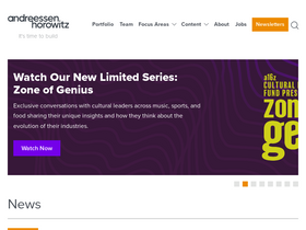 'a16z.com' screenshot