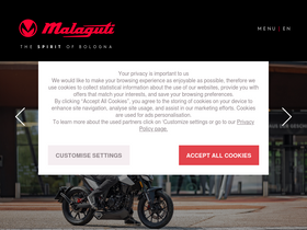 'malaguti.bike' screenshot