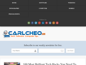 'carlcheo.com' screenshot