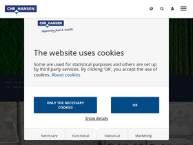 'chr-hansen.com' screenshot