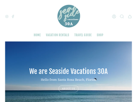 seasidevacations30a.com homepage screenshot