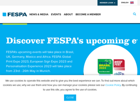 'fespa.com' screenshot