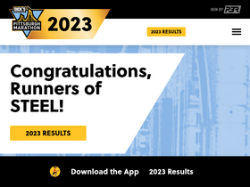 'thepittsburghmarathon.com' screenshot