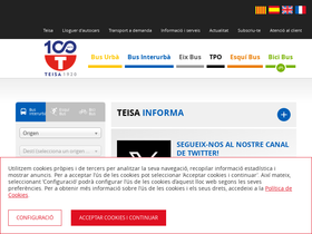'teisa-bus.com' screenshot