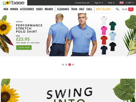 'golfbase.co.uk' screenshot