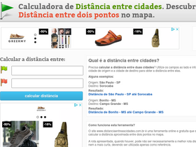 'distanciaentreascidades.com.br' screenshot