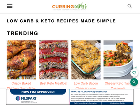 'curbingcarbs.com' screenshot