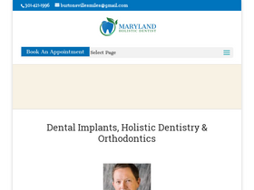 'marylandholisticdentist.com' screenshot