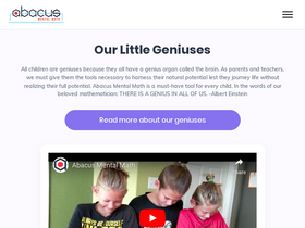 'abacusmentalmath.com' screenshot