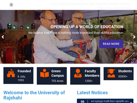 'ru.ac.bd' screenshot