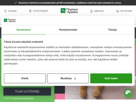 'yliopistonapteekki.fi' screenshot