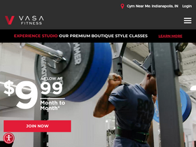 'vasafitness.com' screenshot
