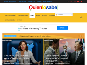 'quienlosabe.com' screenshot