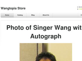 wangtopia.com homepage screenshot