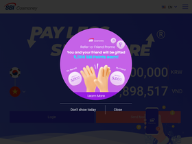 'sbicosmoney.com' screenshot