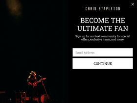 'chrisstapleton.com' screenshot