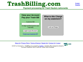 'trashbilling.com' screenshot