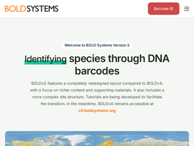 'boldsystems.org' screenshot