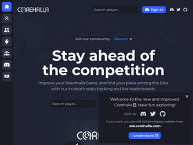 'corehalla.com' screenshot